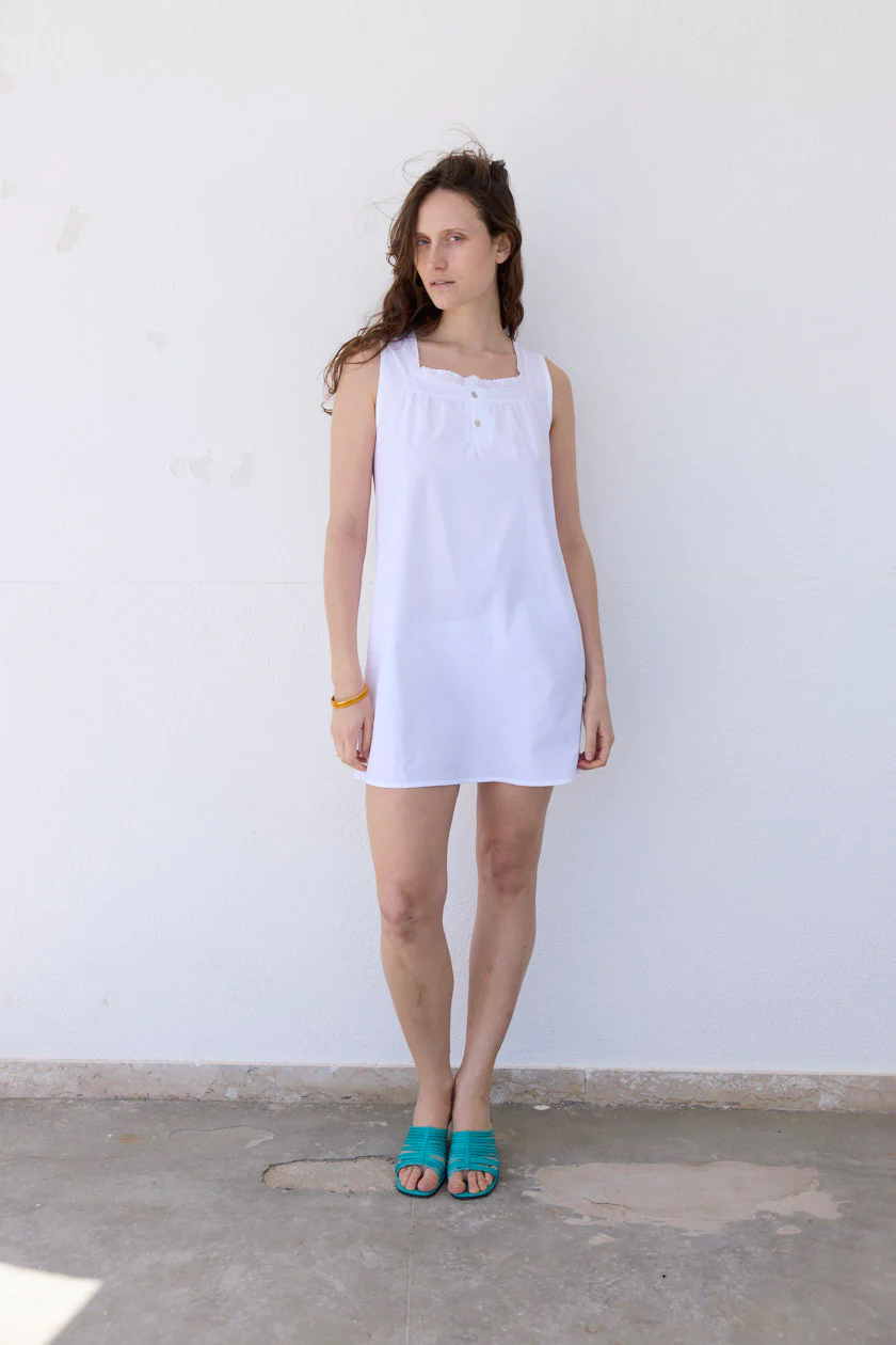 Broderie Mini Dress
