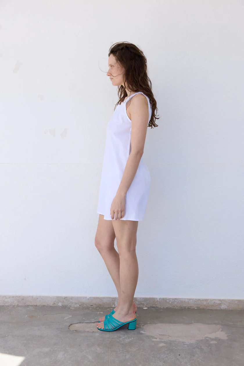 Broderie Mini Dress - Image 6