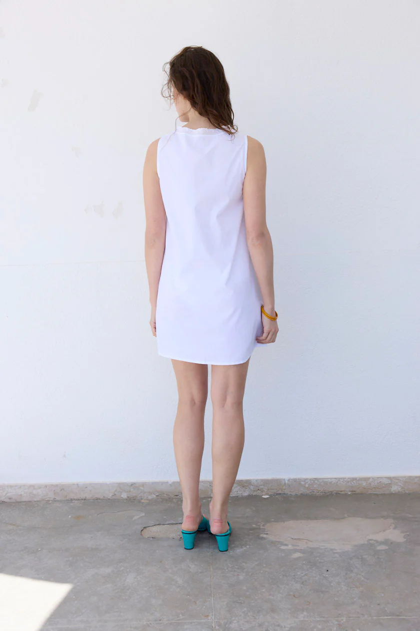 Broderie Mini Dress - Image 8