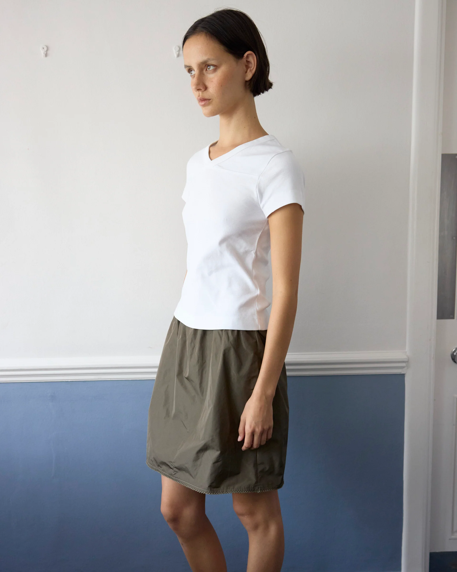 Khaki Midi Skirt - Image 5